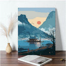 Landscape Painting By Numbers DIY Decorative Painting Digital Oil Painting