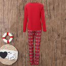Autumn 2pcs Parent-Child Christmas Pajamas Set Long Sleeve Print Tops+Pants