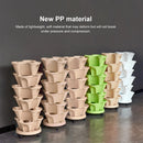 Vertical Planter, Gardening Nursery Pots for Strawberry Planting (Beige)