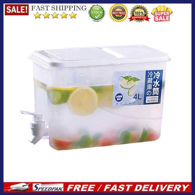 4L Refrigerator Ice Drinks Bucket Lemonade Water Fruit Tea Kettle