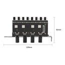 8 Channels PC Case Cooling Fan HUB 4 Knob Radiator Speed Controller (SATA) Newly