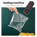 Mini Vacuum Sealer USB Snack Fresh Bag Heat Sealer Cutter (Dark Brown) Newly