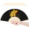 Flowers Folding Fan DIY Handmade Oil Paint By Numbers Craft Fans (Lily)