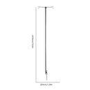 Shepherds Hook 74 inch Adjustable Garden Hanging Holder for Lantern Plant Han