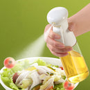PET Olive Oil Spray Bottle Vinegar Gravy Dispenser Mist Sprayer (White)