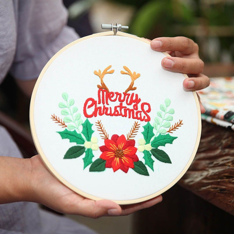 Accessories Flower Embroidery Needle Punch Embroidery Hoop Cross Stitch Kit