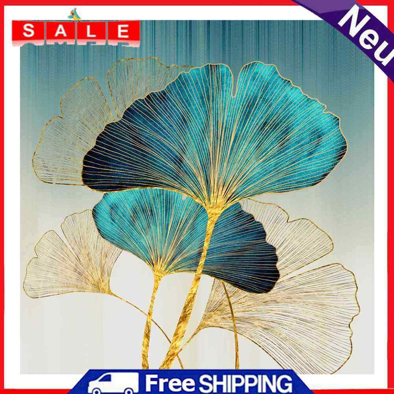 11CT Full Cross Stitch Ginkgo Biloba Counted DIY Kits Handmade Cotton Embroidery