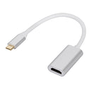USB 3.1 Type C To HDMI-compatible Adapter Cable Portable Aluminum Alloy
