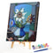 Oil Paint By Numbers Picture DIY Drawing Elegant Flower Nature Art Drawing