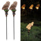 LED Solar Lights Owl Lawn Stakes Lamp Yard Art Home Garden Decor (Brown) Newly