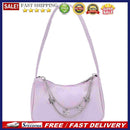 Women Butterfly Chain PU Shoulder Underarm Bags Fashion Solid Color Handbags