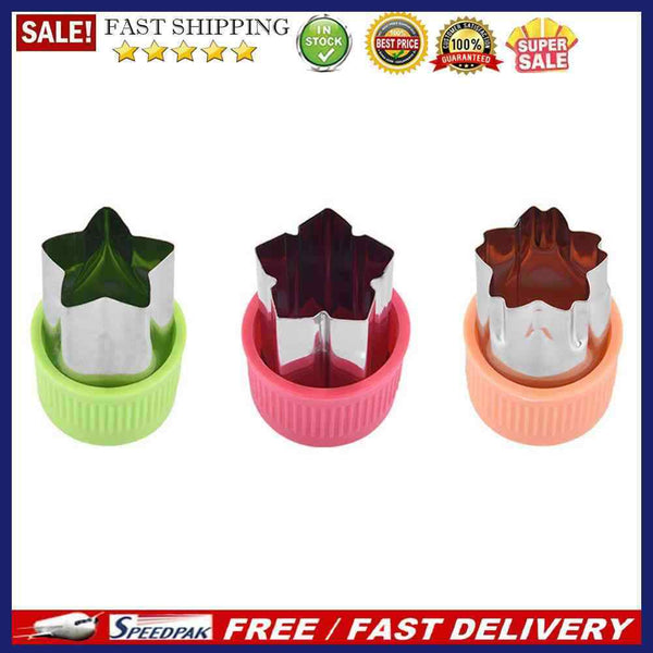 5x3pcs Star Heart Rabbit Shape Vegetables Cutter Cooking Baking Molds (B)
