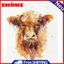 Painting By Numbers DIY Cattle Hand Painted Canvas Oil Art Picture Craft Kit