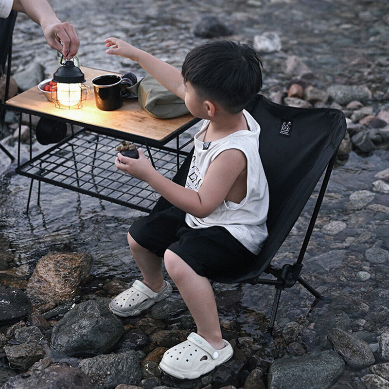 #A ShineTrip Lightweight Portable Camping Chair Aluminum Alloy Folding Moon Chai