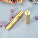 Retro Cylindrical Seal Wax Brass Envelope Seal Stamp Customs Accessory (D) Newly