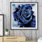5D Full Drill Diamond Painting DIY Purple Rose Rhinestone Picture Decor Poster