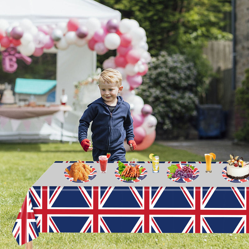 UK British Flag Party Supplies - Great Britain Union Jack Tablecloth 1 Pack