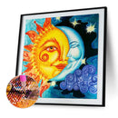 5D DIY Full Drill Diamond Painting Sun and Moon Embroidery Mosaic Home Decor Kit