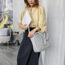 4pcs/set Litchi Pattern Women Shoulder Handbags Solid Color Clutch Card Holder