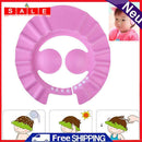 Adjustable Baby Child Shampoo Cap Bath Shower Cap Laundry Hair Sign Pink