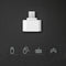 2 Pcs Micro USB Type B mini OTG adapter male to USB 2.0 type Best Q3A8 Nice R7D6