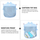 Water Toys Storage Bag Toys Organizer with Traceless Suction Cups (Blue) Newly