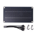 5v Cell Charger Dual Usb Solar Battery with Carabiner Charging Tool for Out