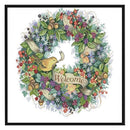 11CT Printed Partial Embroidery Wreath Needlework DIY Cross Stitch Needlework