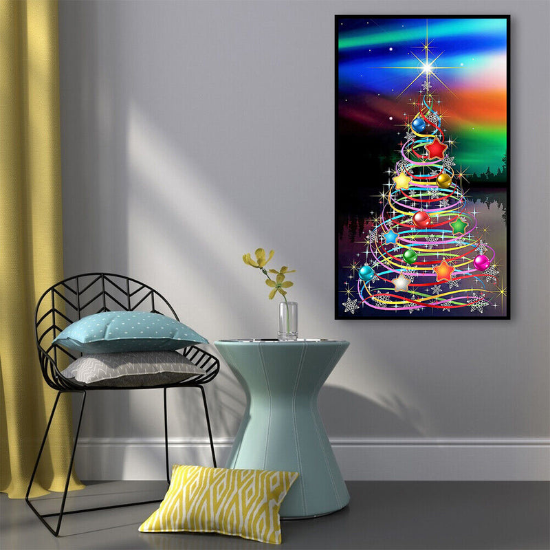 5D DIY Diamond Painting Christmas Tree Full Round Kits Rhinestones Home Decor