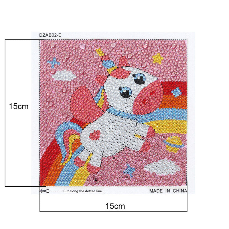 DIY Diamond Painting Full Round Crystal Drill Animal Decor for Kids (DX062)