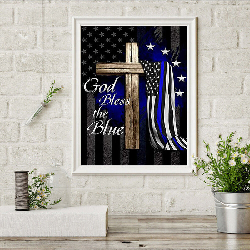 Diamond Painting National Flag Full Round Drill Picture of Rhinestone Drawing