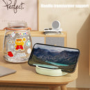 1100ml Straw Big Belly Water Cup Drinking Water Bottle w/ Stickers (Orange)