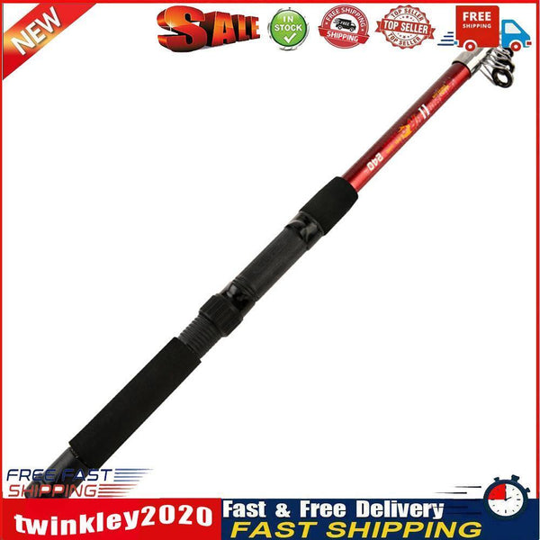 Ultra Hard Spinning Fishing Rod Fiberglass Long Shot Fishing Tackle (2.7m) Newly