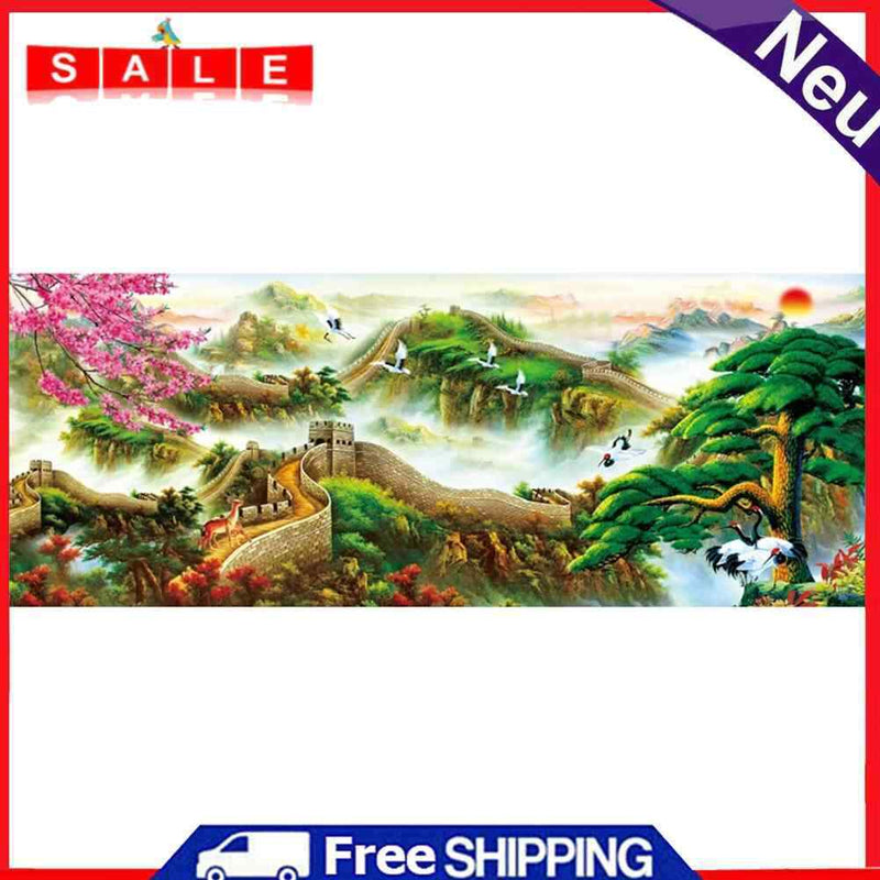 Full Round Drill 5D DIY Rhinestone Diamond Painting the Great Wall Handwork Art