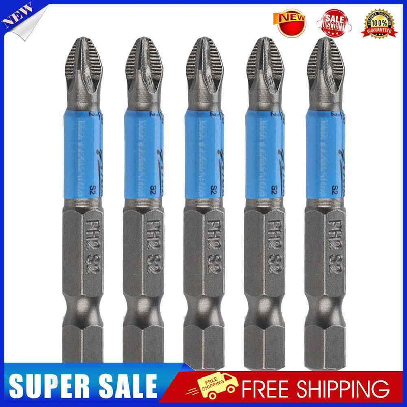 50mm PH2 S2 Cross Bit Drill Head Hex Shank Screwdriver Drill Bit (30pcs)