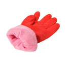 1 Pair Latex Plush Washing Cleaning Gloves Warmer Long Waterproof Household M7K4