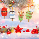 #A 10pcs Pendants Handmade 5D DIY Special-shaped Drill Cartoon Christmas Decorat