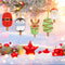 #A 10pcs Pendants Handmade 5D DIY Special-shaped Drill Cartoon Christmas Decorat