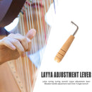 Lyre Harp Tuning Wrench Tuner Wooden Handle Adjustment Tool Inner 4 Angle Wrench