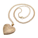 Heart Flip-open Friend Photo Picture Frame Locket Pendant Necklace Chain I2I9