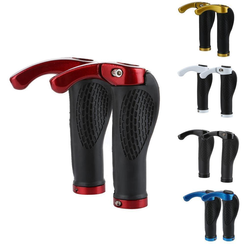 Ergonomic MTB Mountain Bike Handlebar Rubber Grips Cycling Lock-On Ends
