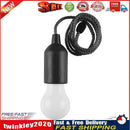 LED Hanging Light Bulb Battery Powered Colorful Pull Cord Bulbs (Black) Newly