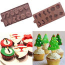 Cake Tools Baking Molds Santa Christmas Chocolate Mold Christmas Silicone Mold
