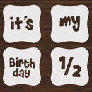 30Pcs/Set Birthday Stencils DIY Art Painting Templates O7Z0