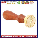 Retro Plant Series Yellow Pear Handle Document Sealing Wax Seal Stamp Post De