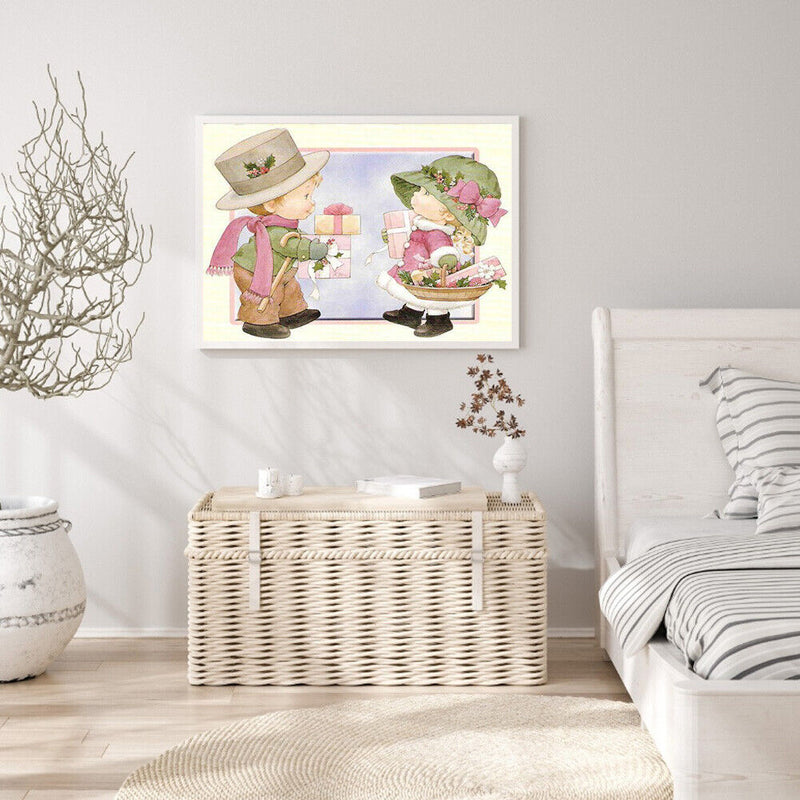 5D DIY Full Round Drill Diamond Painting Kids Presents Rhinestone Artwork