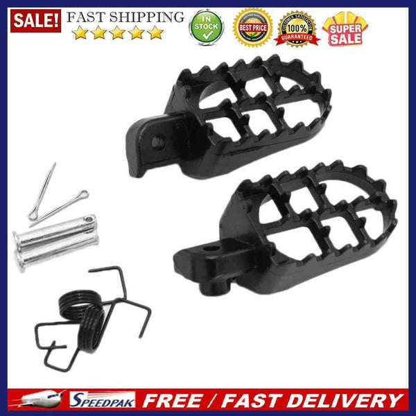2x 8mm Motorcycle Foot Pegs Pedals Aluminum Alloy Footrests for Yamaha PW50
