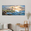 Lighthouse Oil Paint By Numbers Kits Canvas Picture Wall Art DIY Craft Colo
