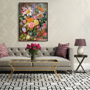 Painting By Numbers DIY Colorful Flower Canvas Oil Wall Art Picture Ornament Kit