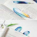 Feather Series Pagination Mark Bookmark Book Clip Paper Bookmark Message Card